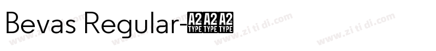 Bevas Regular字体转换